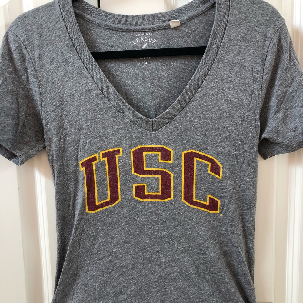 USC Gray V-neck Shirt